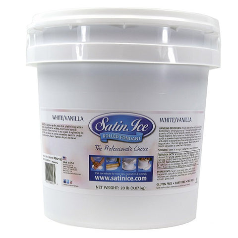 White Satin Ice Fondant, 20 lb