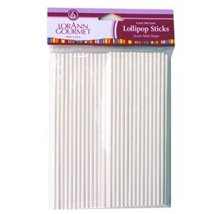 Lorann 6" Lollipop Sticks, 100 ct.
