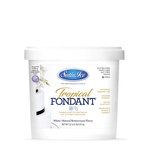 Satin Ice white Tropical Fondant