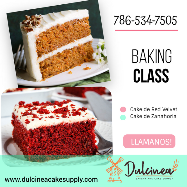 Baking Cake Class (Red Velvet and Carrot Cake Cake) | Dulcinea Bakery ...