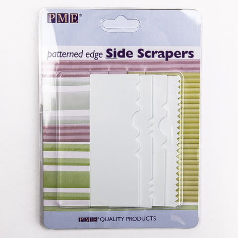 PME Pattern Edge Side Scraper Set 4 Plastic