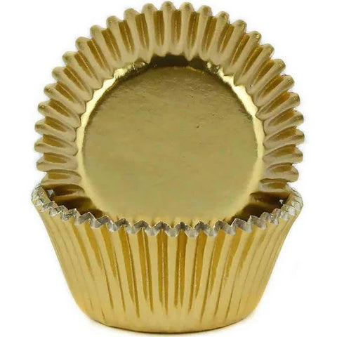 Gold Foil Baking Cups pk 50