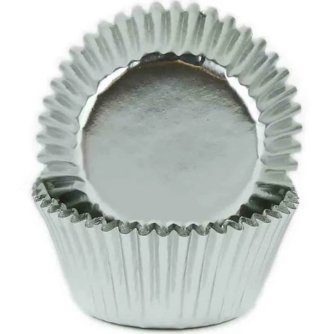 Silver Foil Baking Cups pk 50